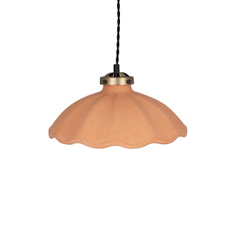 Ceramiczna lampa wisząca Alva terakota 30cm